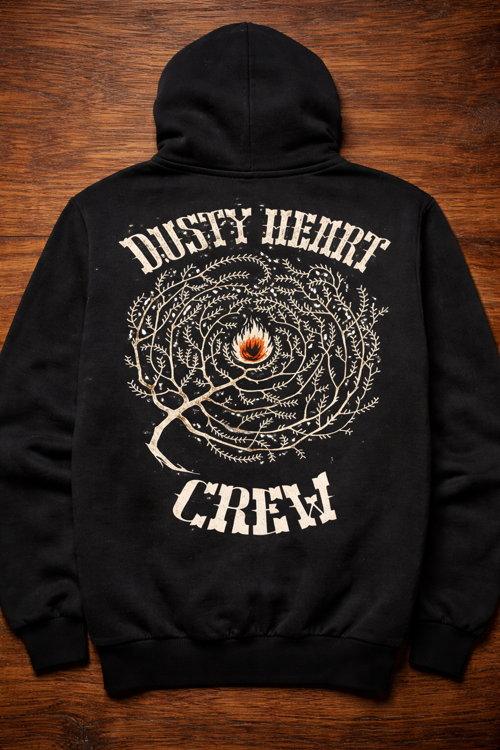 Dusty Heart crew hoodie
